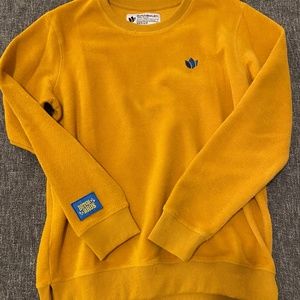 NEVER WORN Yellow Dutch Bros Pullover Sweatshirt